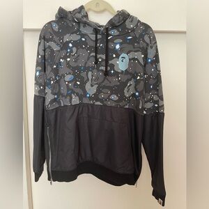 A Bathing Ape BAPE Space camo wide side zip pullover S